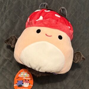 Squishmallows Red and Cream Mushroom Plush